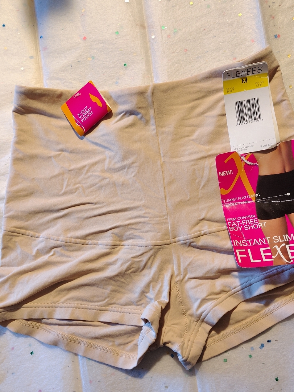 NWT FLEXEES FIRM CONTROL BOY SHORTS M